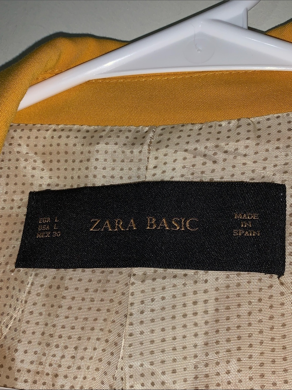 Zara Mustard Yellow Single-Button Blazer - Picture 4 of 7